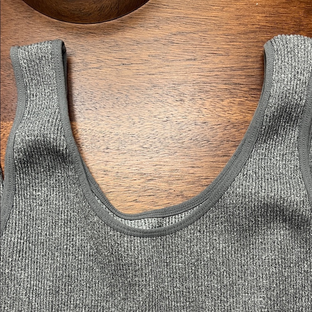 Fct Basics Gray Knit Texture Ribbed Jumpsuit XL - Picture 4 of 7